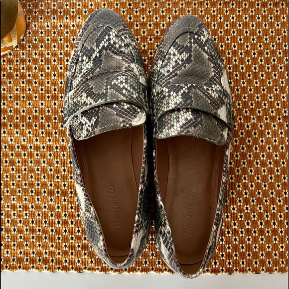Madewell Alex Snakeskin Embossed Leather Loafer - Picture 5 of 8